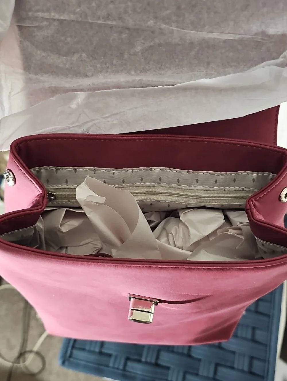 Vanessa Williams Maroon Backpack Tote